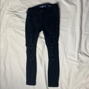 Hollister black ripped jeans